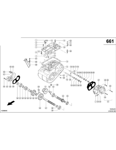ШЕСТЕРНЯ коретка кор.пер. 400 CLAAS 0006697480