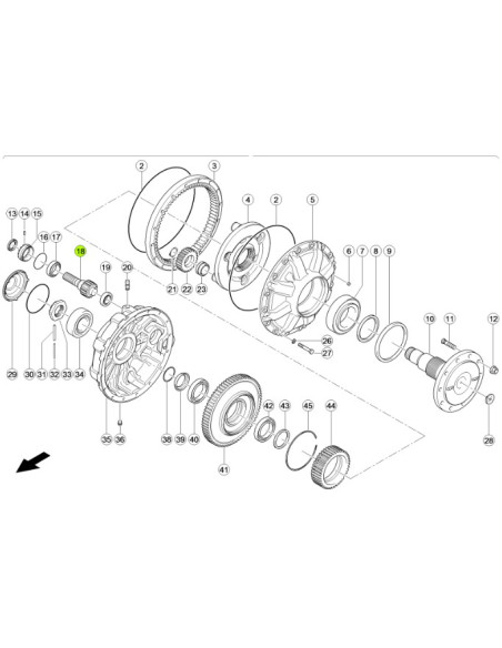 ВАЛ ШЕСТЕРНЯ CLAAS 0006699061