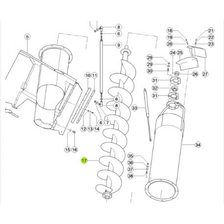 ШНЕК CLAAS,Артикул 7358990 - 0007358990