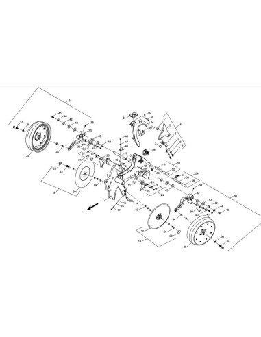 24146501 Чистик дисків сошника внутрішній HORSCH
