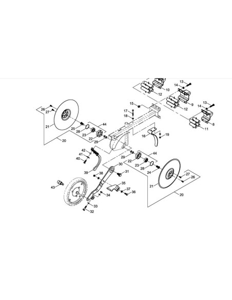 Куліса ролика HORSCH, 23240200