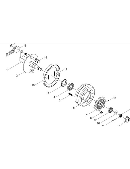 Пружина розтягування 3x17x120 00311255 HORSCH