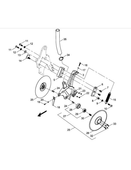 Чистик укладача добрив сівалки Maestro 24145701 HORSCH