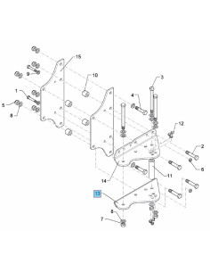 ПЛАСТИНА ПРАВА 12x254x459,5 E9 2K LEMKEN 4022568 2