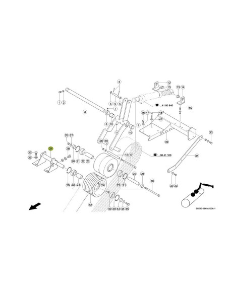 КРОНШТЕЙН ОПОРНИЙ Original CLAAS 0006709651