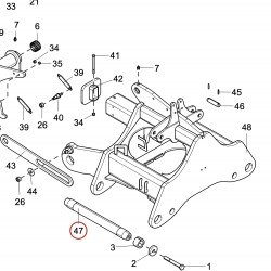 Вісь рами сівалки | 191626