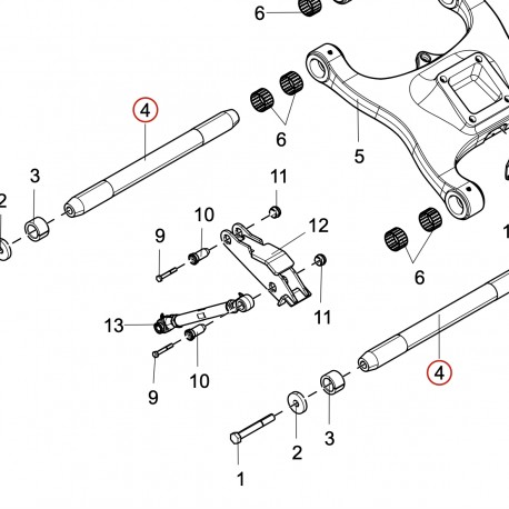 Вісь рами 163029 | для сівалки
